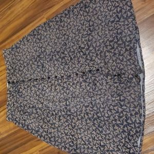 Button front vintage midi skirt